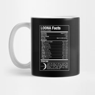 LOONA Kpop Nutritional Facts 2 Mug